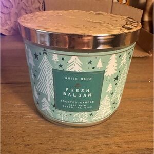 New Bath and Body Works Fresh Balsam three wick candle
